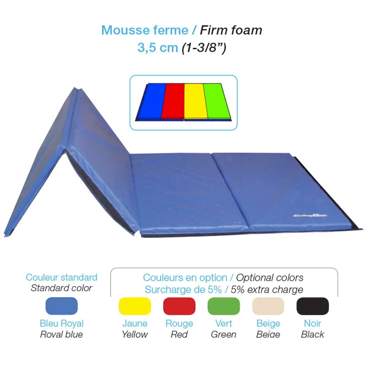 "Deluxe" Folding Mat With Fastener On 4 Sides