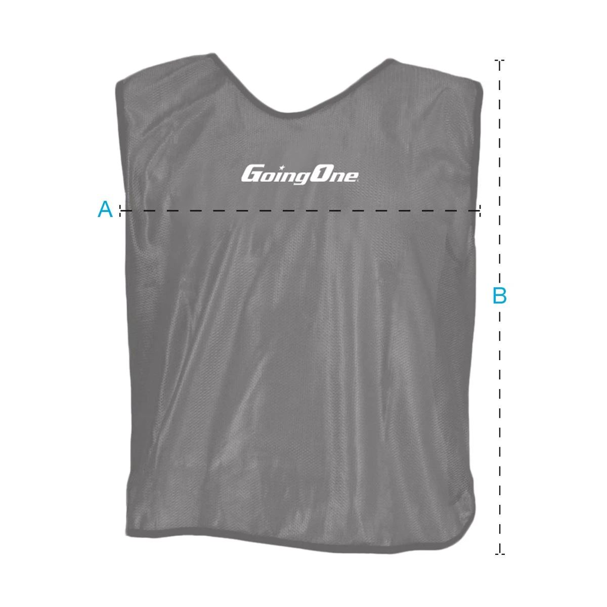 Going One 15 Numbered Extensible Mesh Pinnies, PURPLE - Image 2