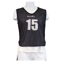 Going One 15 Numbered Extensible Mesh Pinnies, BLACK