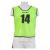 Going One 15 Numbered Extensible Mesh Pinnies, GREEN