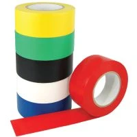 Set Of 6 Rolls Of Adhesive Floor Tape, 2" (50 Mm)