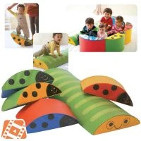 Weplay Set Of 1 Caterpillar And 4 Ladybug Mats