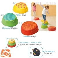 Weplay Set Of 6 Rainbow River Stones