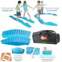 Weplay Wavy Tactile Path - 8 Blue Pieces