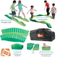 Weplay Wavy Tactile Path - 8 Green Pieces