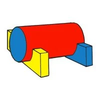 Log With Cradles 18" (45cm) Dia.