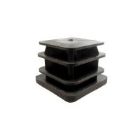 Square Plastic Plug For Steel Leg