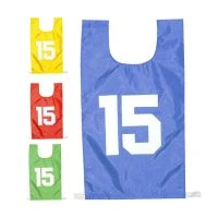15 Numbered Nylon Pinnies