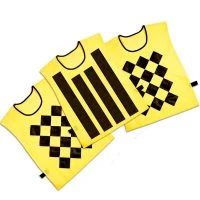 Set Of 3 Nylon Vests Adjustable Velcro Closure